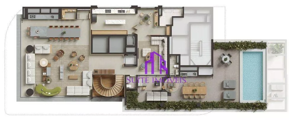 Apartamento à venda com 4 quartos, 487m² - Foto 3