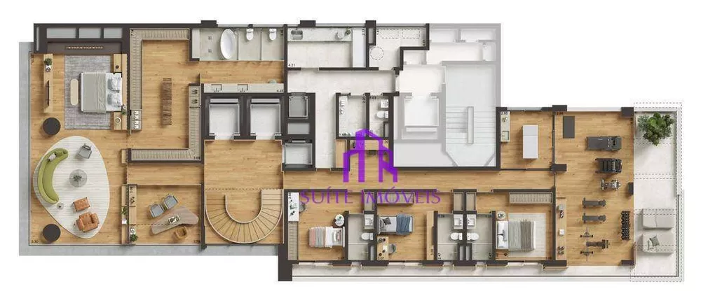 Apartamento à venda com 4 quartos, 487m² - Foto 1