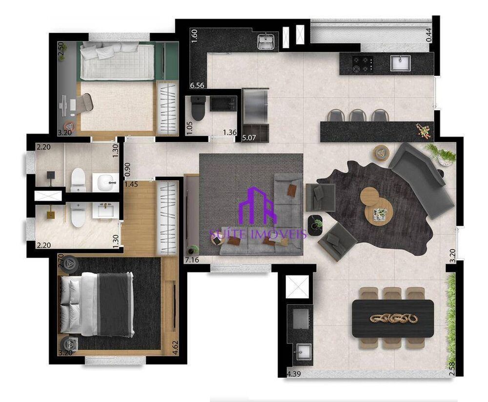 Apartamento à venda com 3 quartos, 94m² - Foto 6