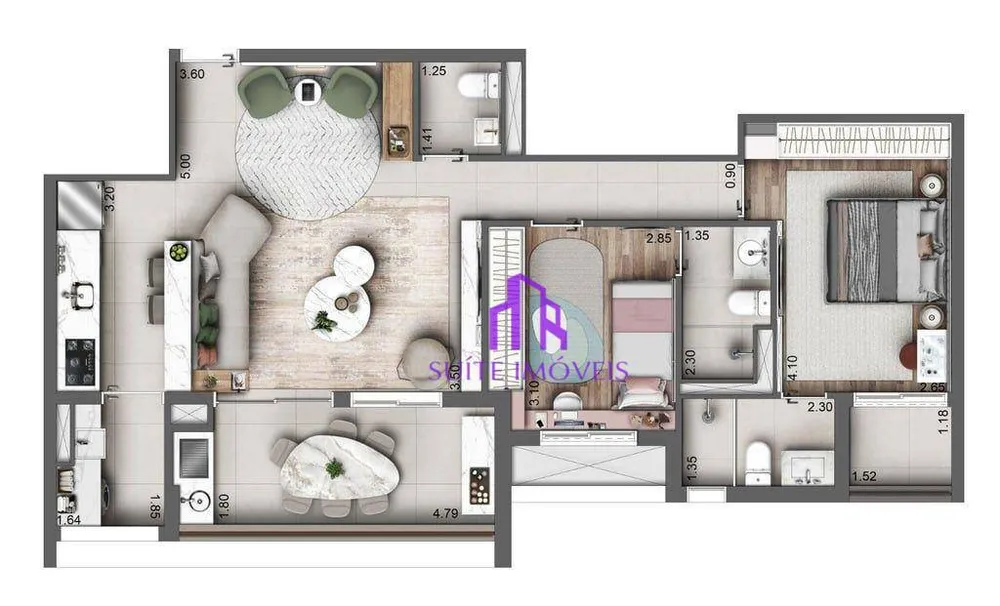 Apartamento, 3 quartos, 106 m² - Foto 3