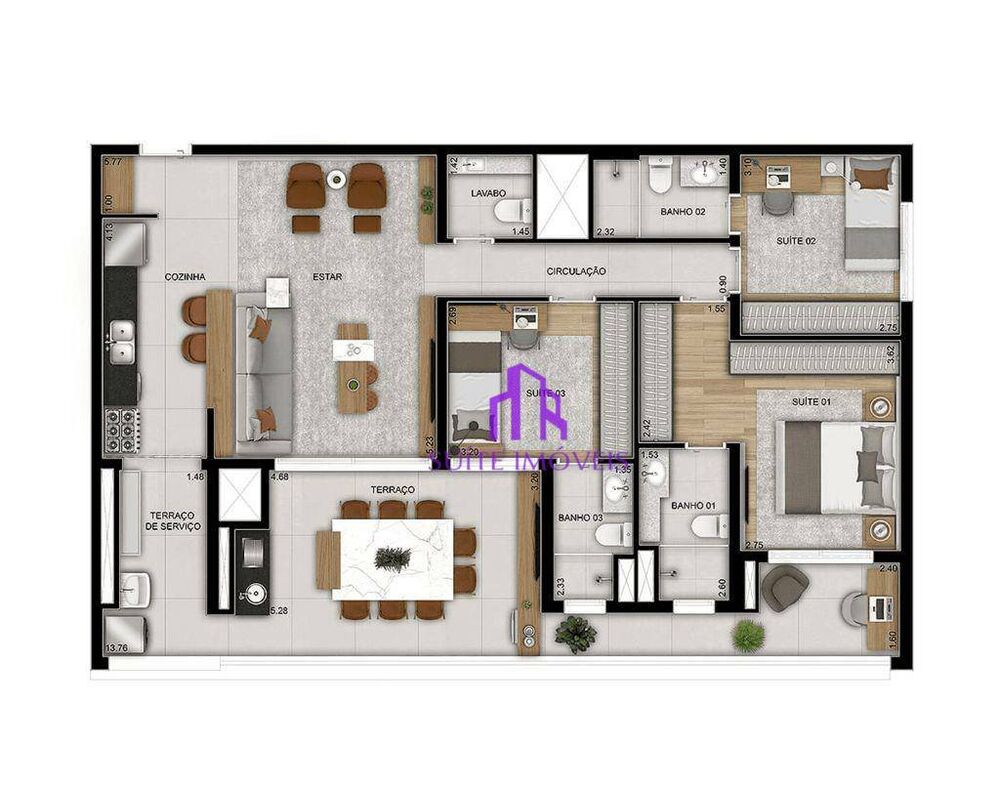 Apartamento, 3 quartos, 90 m² - Foto 8