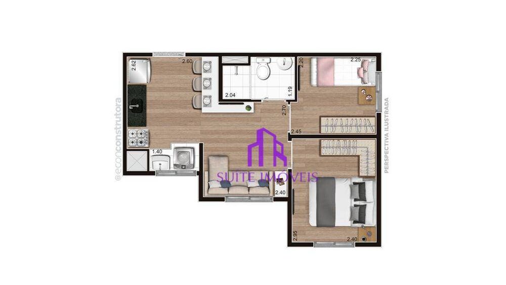 Apartamento, 2 quartos, 37 m² - Foto 13
