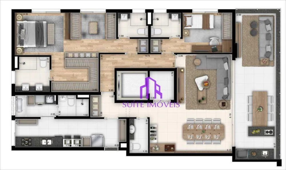 Apartamento, 3 quartos, 151 m² - Foto 4