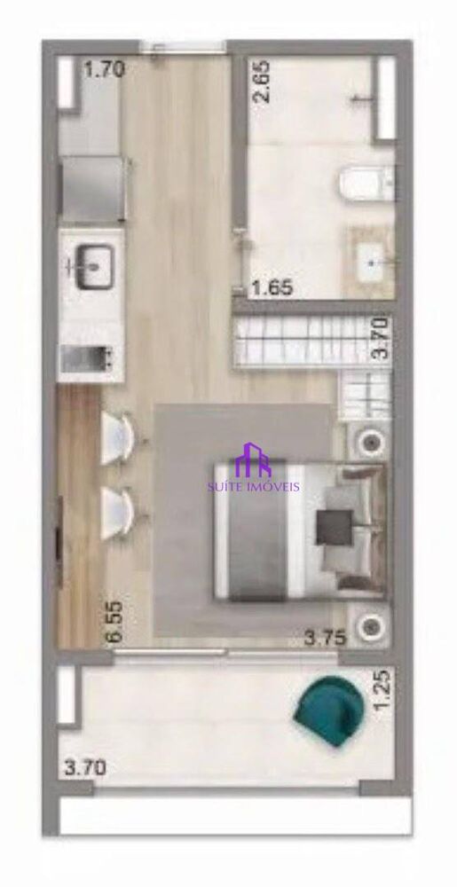 Apartamento, 2 quartos, 46 m² - Foto 3