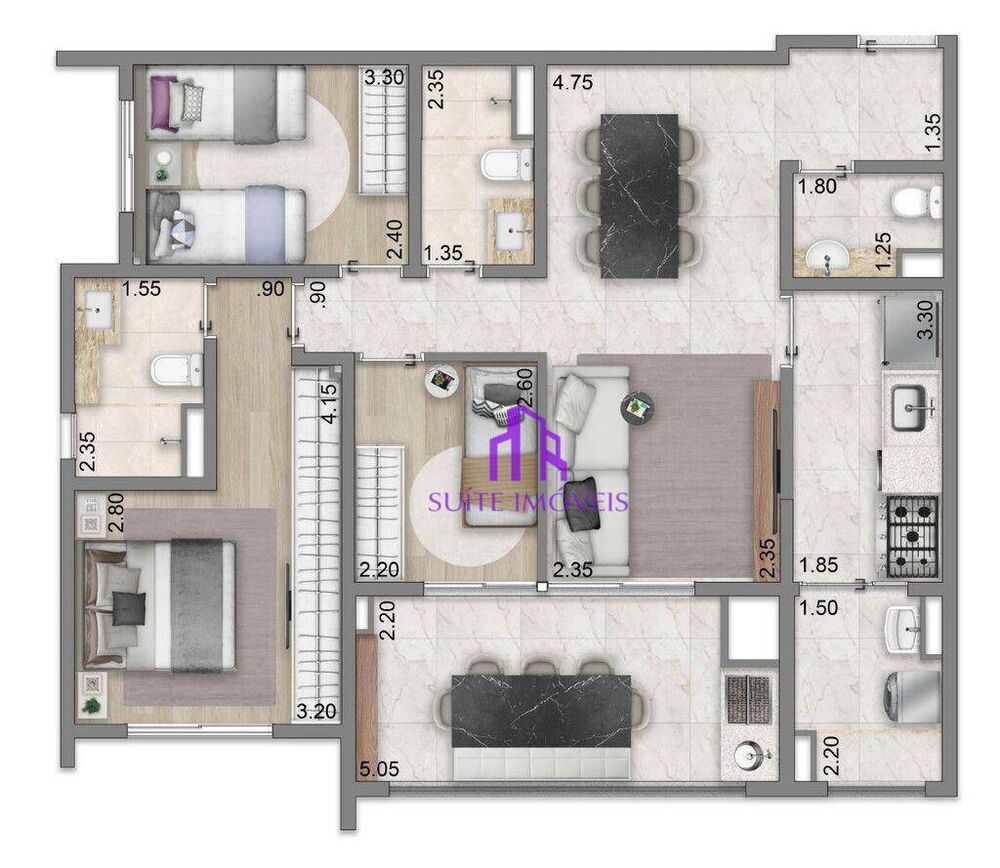 Apartamento, 2 quartos, 46 m² - Foto 7