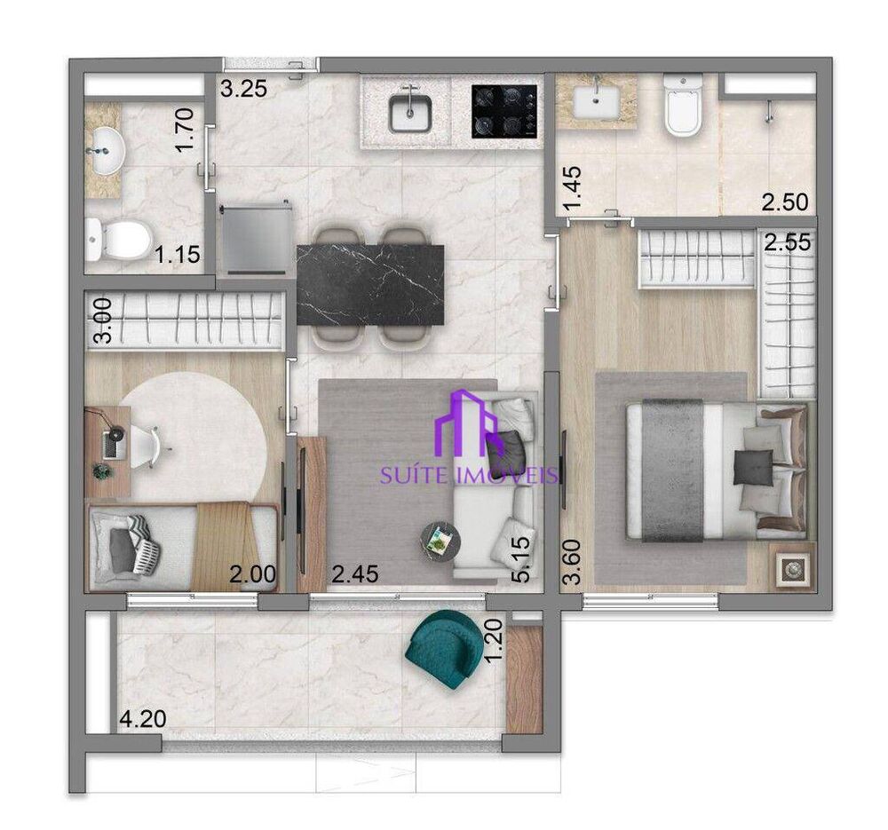 Apartamento, 2 quartos, 46 m² - Foto 6