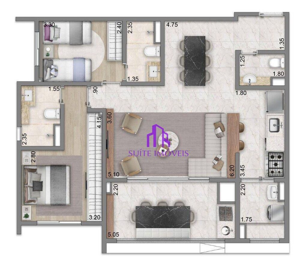 Apartamento, 2 quartos, 46 m² - Foto 5