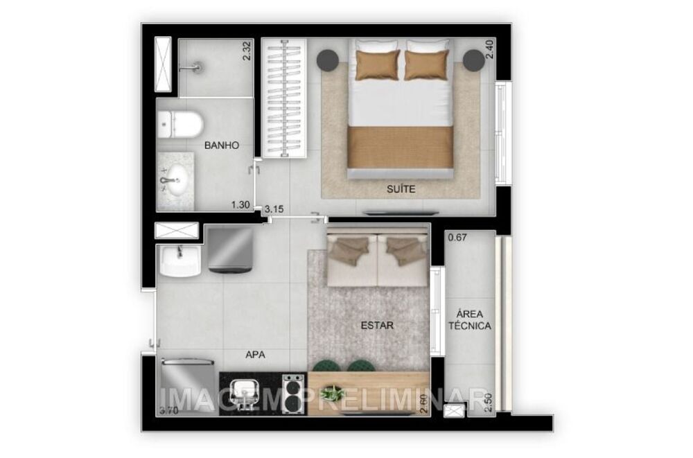 Apartamento, 2 quartos, 64 m² - Foto 10
