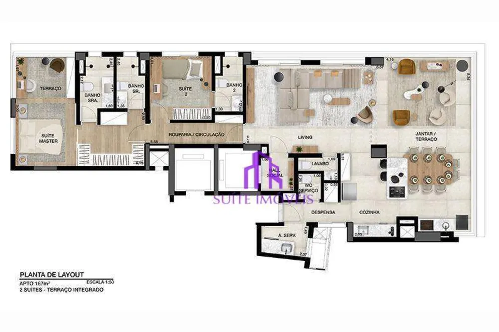 Apartamento, 3 quartos, 167 m² - Foto 4