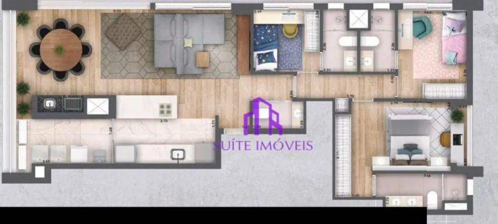 Apartamento, 3 quartos, 108 m² - Foto 4