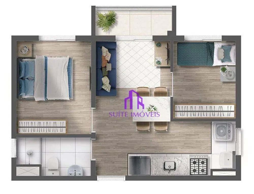 Cobertura, 2 quartos, 71 m² - Foto 3
