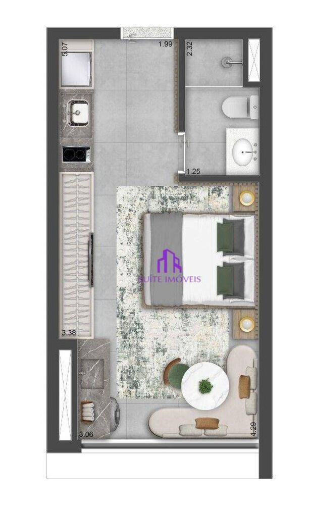 Kitnet-Studio, 25 m² - Foto 15