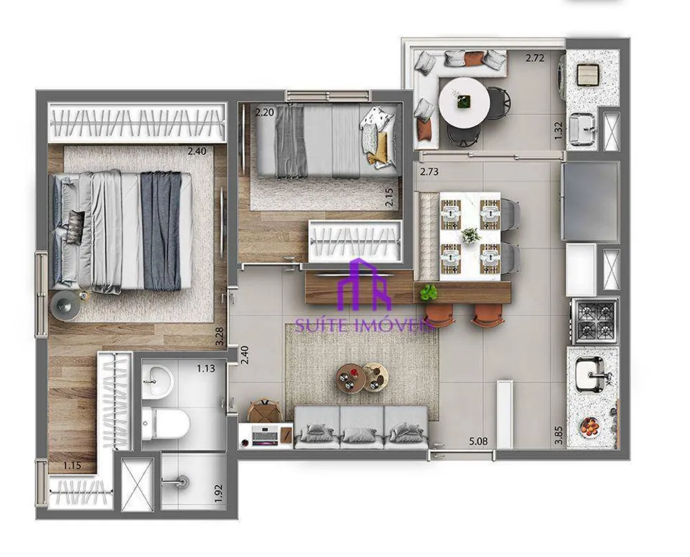Cobertura, 3 quartos, 81 m² - Foto 4