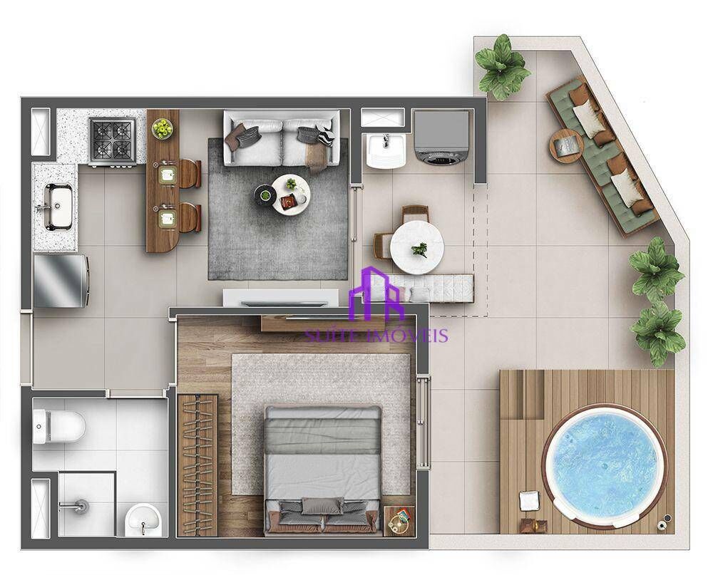 Apartamento, 2 quartos, 40 m² - Foto 1