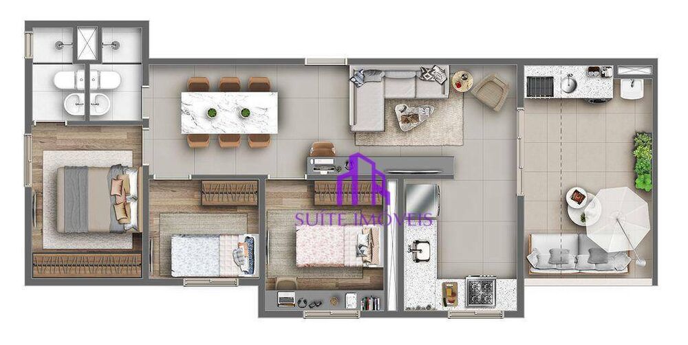 Apartamento, 2 quartos, 40 m² - Foto 8