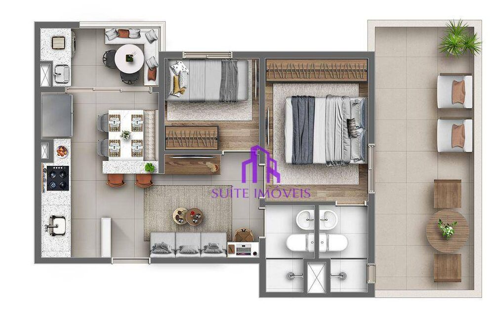 Apartamento, 2 quartos, 40 m² - Foto 3