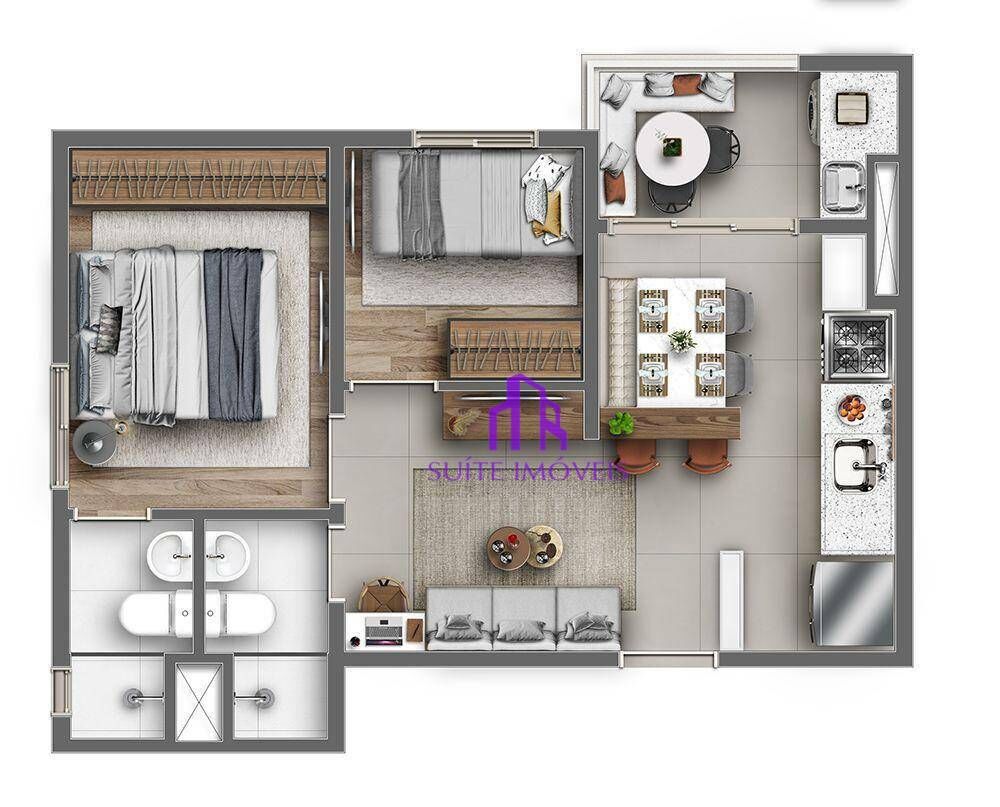 Apartamento, 2 quartos, 40 m² - Foto 6