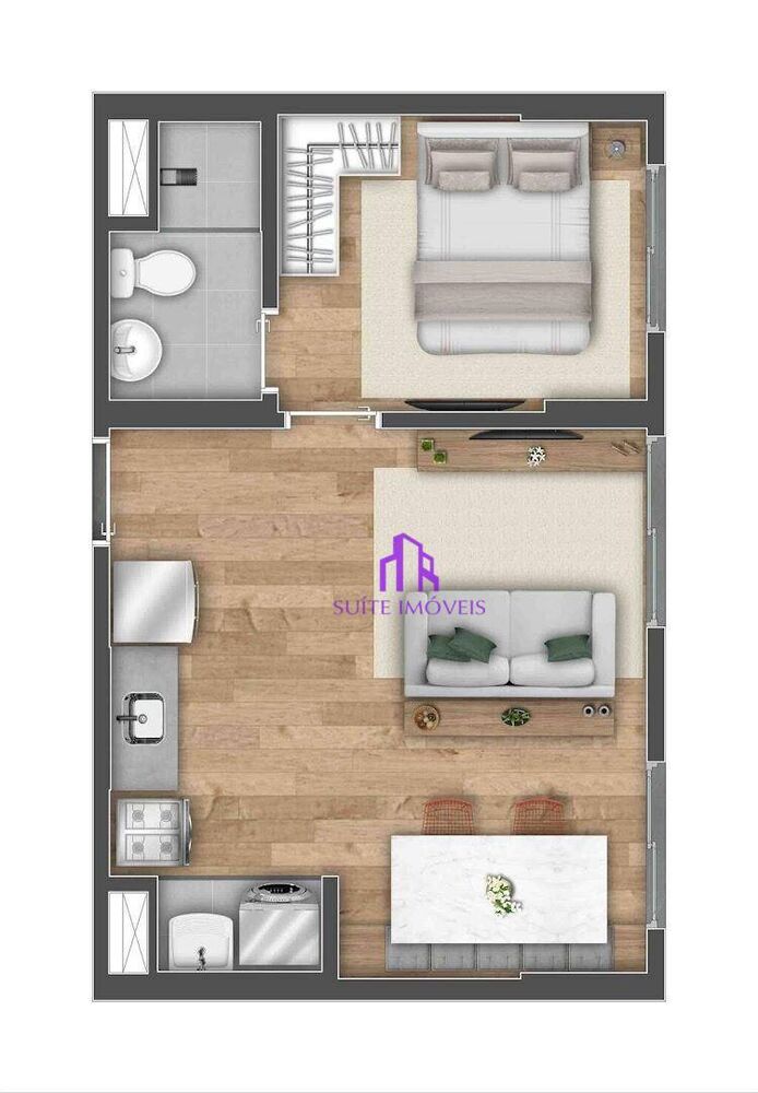 Apartamento, 2 quartos, 36 m² - Foto 1