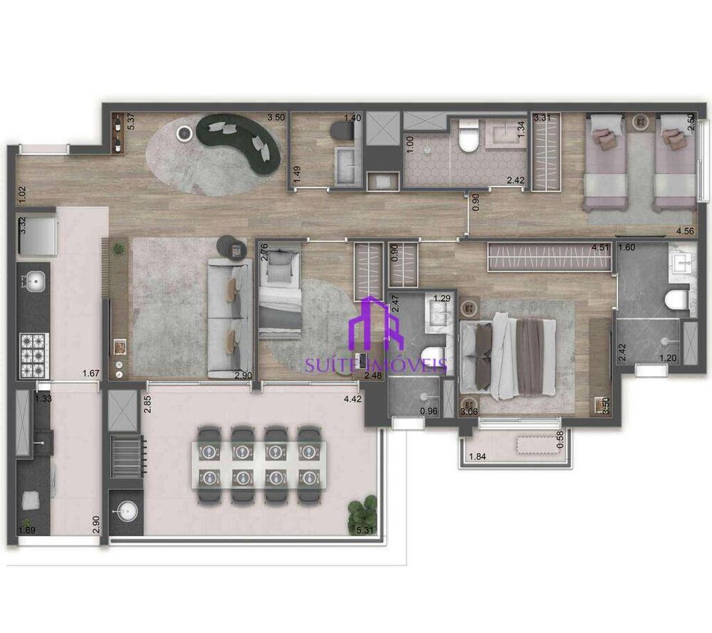 Apartamento, 3 quartos, 110 m² - Foto 5