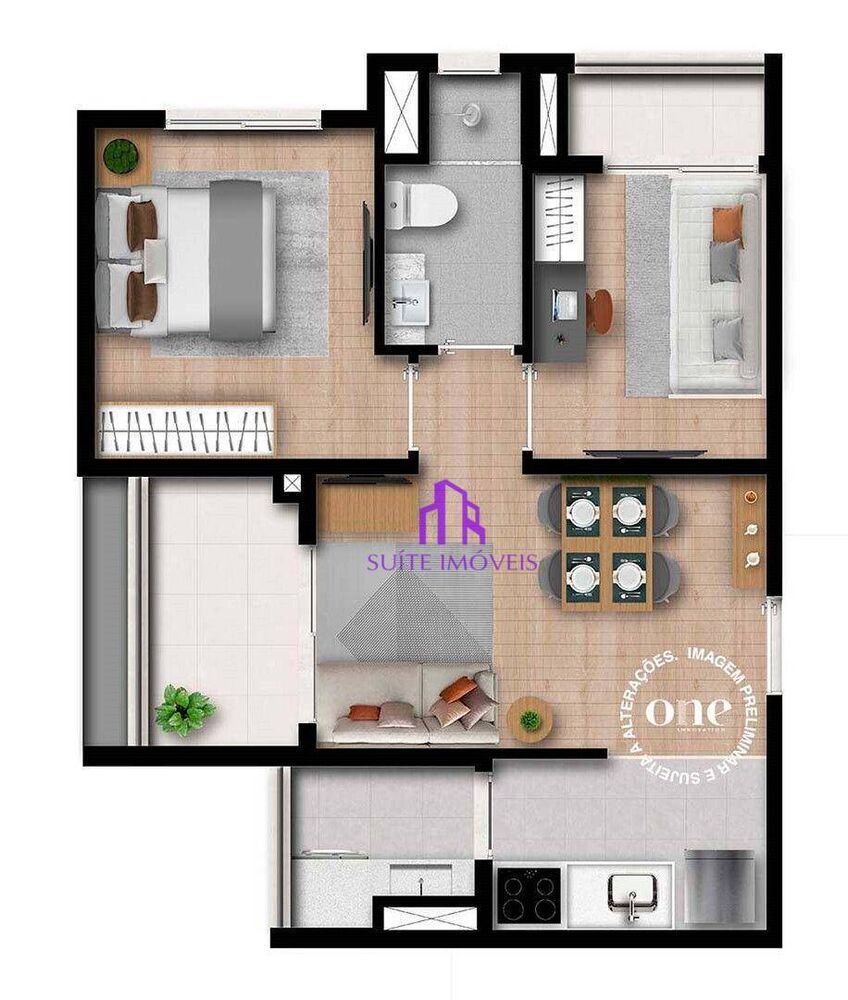 Apartamento, 2 quartos, 41 m² - Foto 3