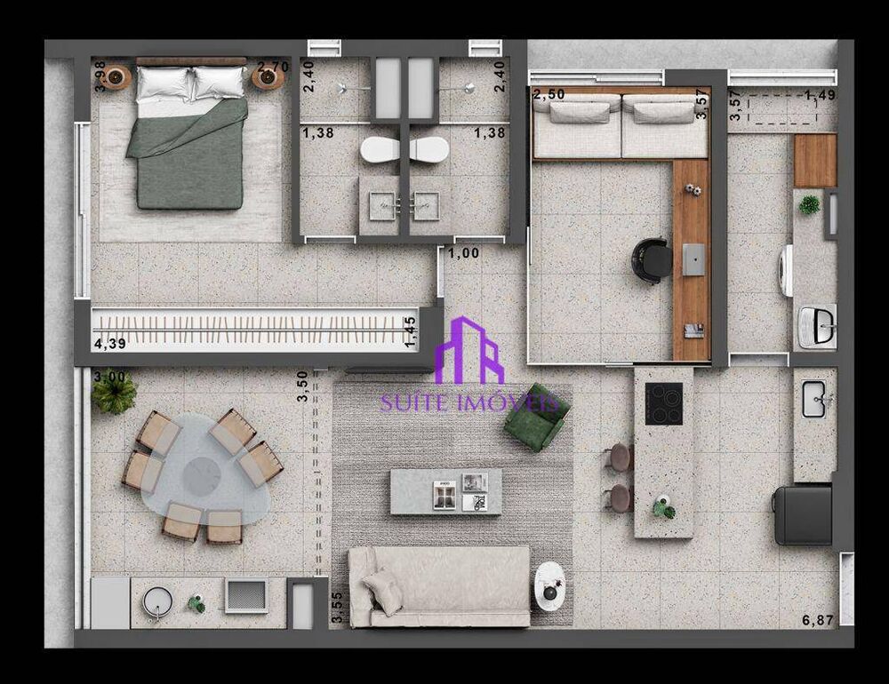 Apartamento, 2 quartos, 96 m² - Foto 1