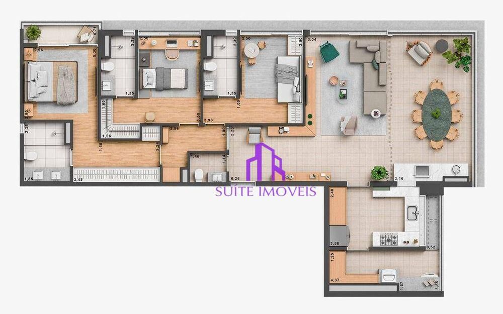 Apartamento, 2 quartos, 96 m² - Foto 3