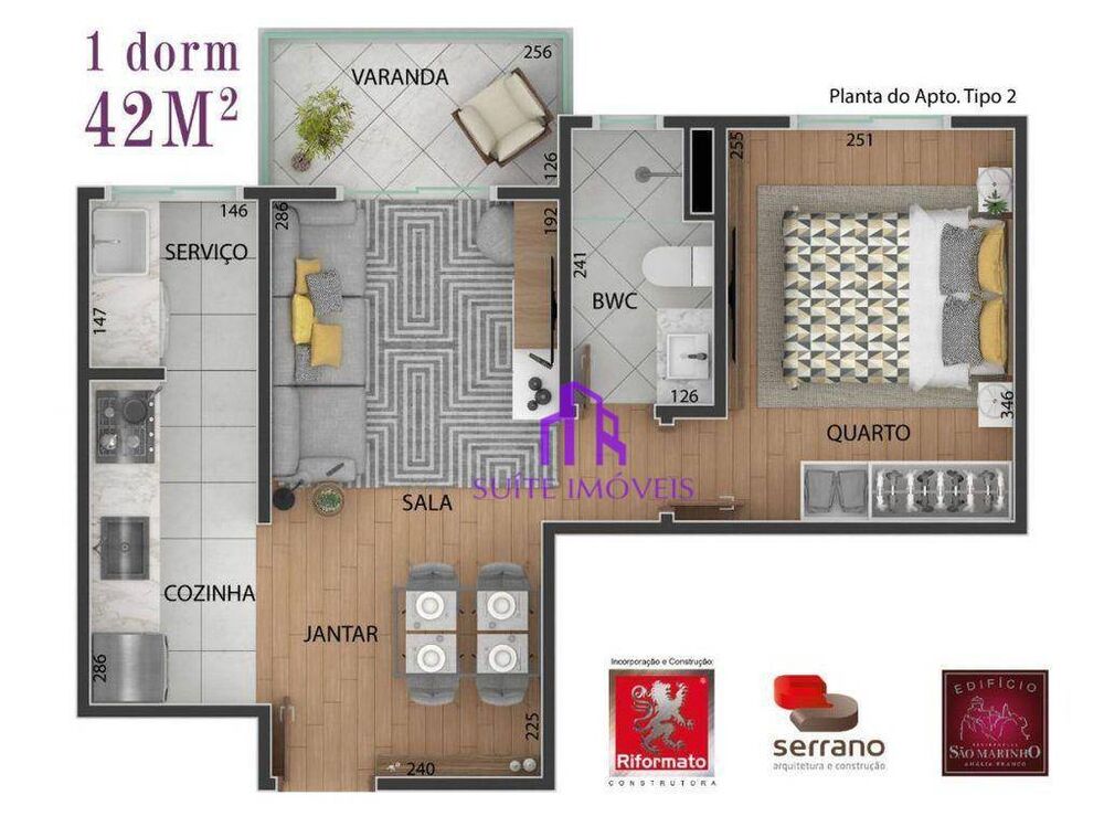 Apartamento, 2 quartos, 51 m² - Foto 3