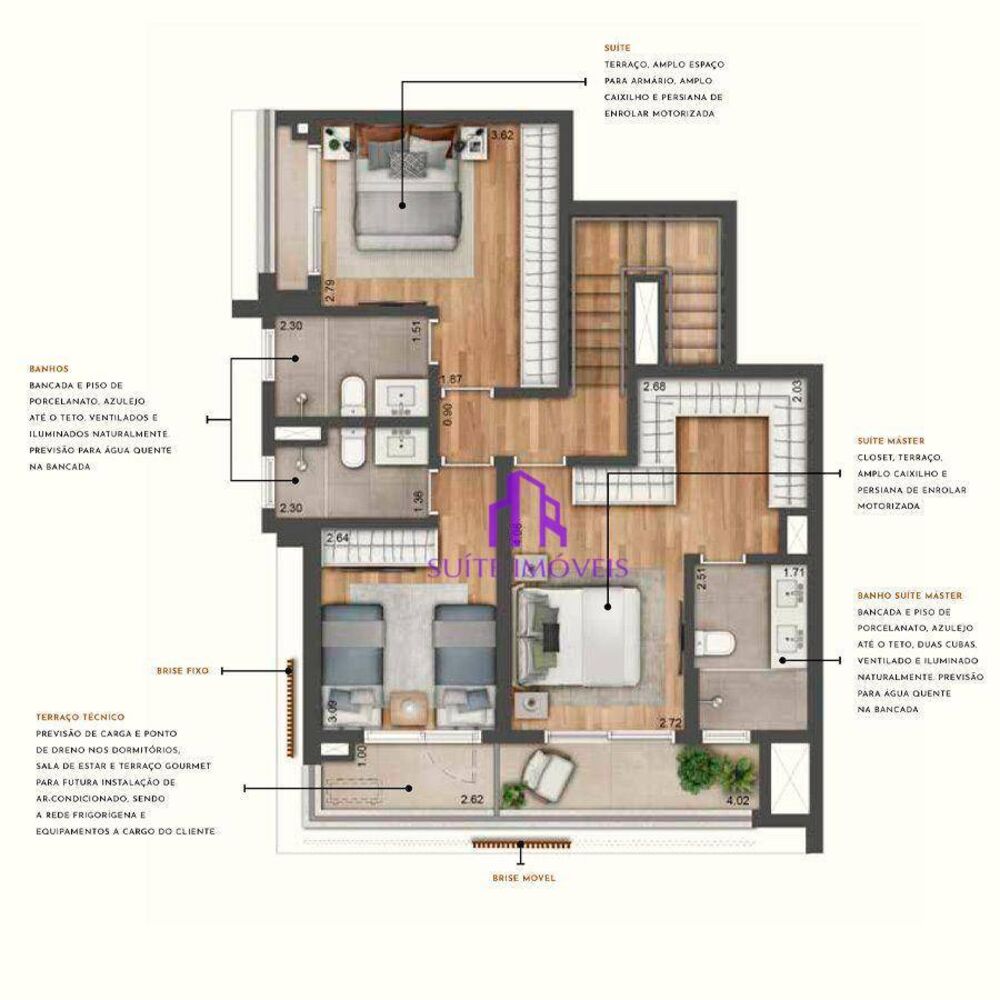 Apartamento, 3 quartos, 200 m² - Foto 7