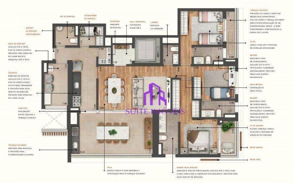 Apartamento, 3 quartos, 200 m² - Foto 8