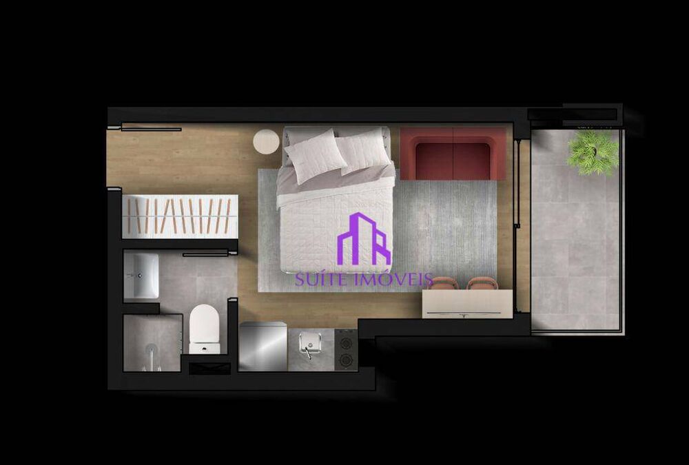 Kitnet-Studio, 24 m² - Foto 2