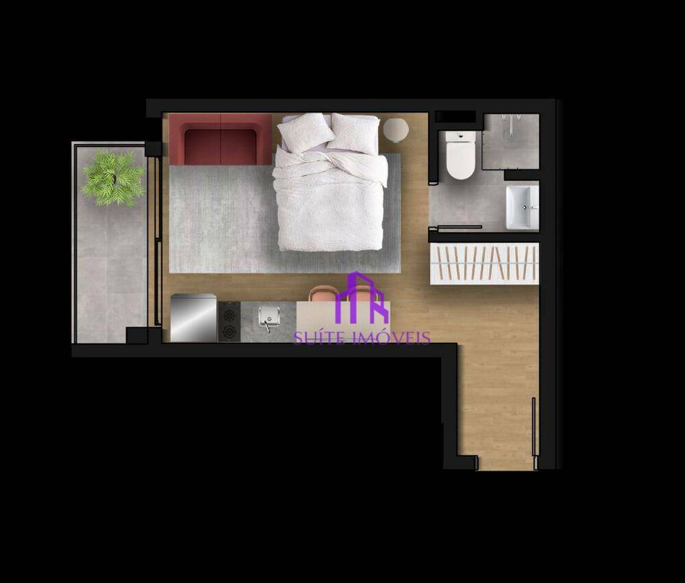 Kitnet-Studio, 24 m² - Foto 4
