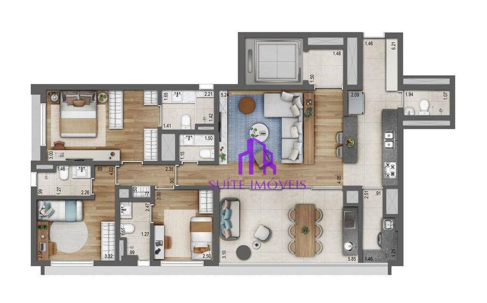 Apartamento, 4 quartos, 165 m² - Foto 21