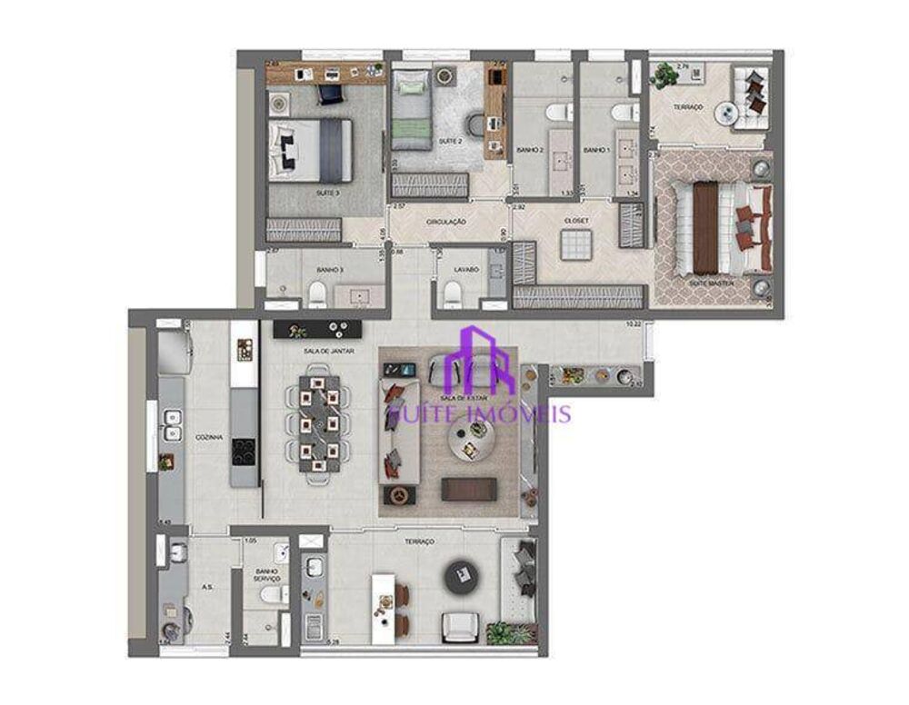 Apartamento, 3 quartos, 140 m² - Foto 7