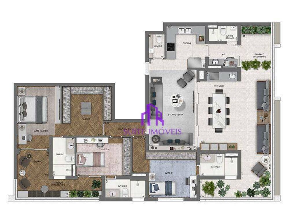Apartamento, 3 quartos, 140 m² - Foto 12
