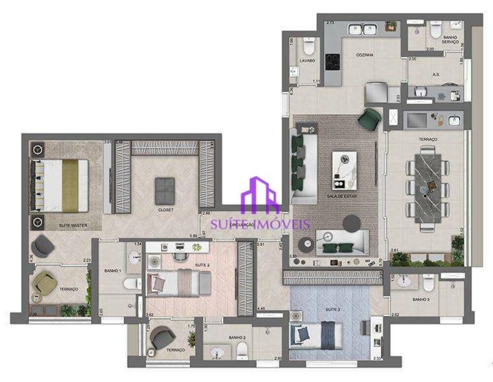 Apartamento, 3 quartos, 140 m² - Foto 10