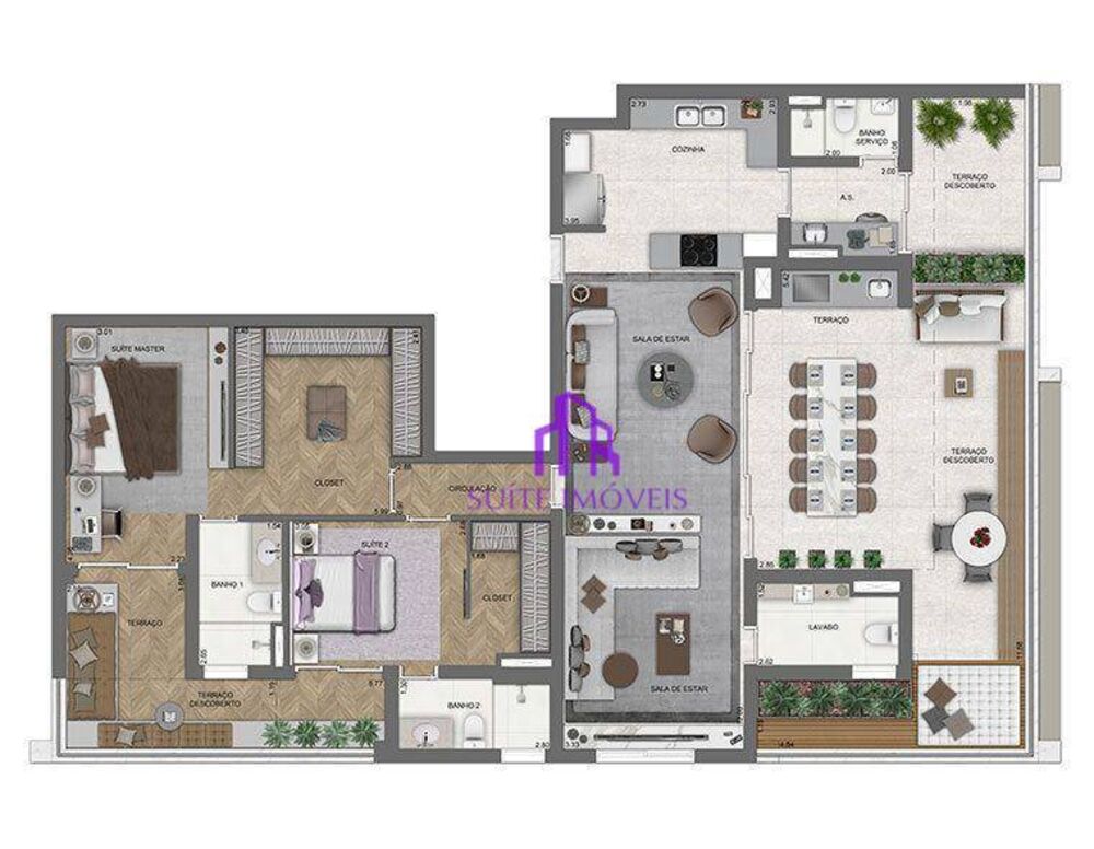 Apartamento, 3 quartos, 140 m² - Foto 13
