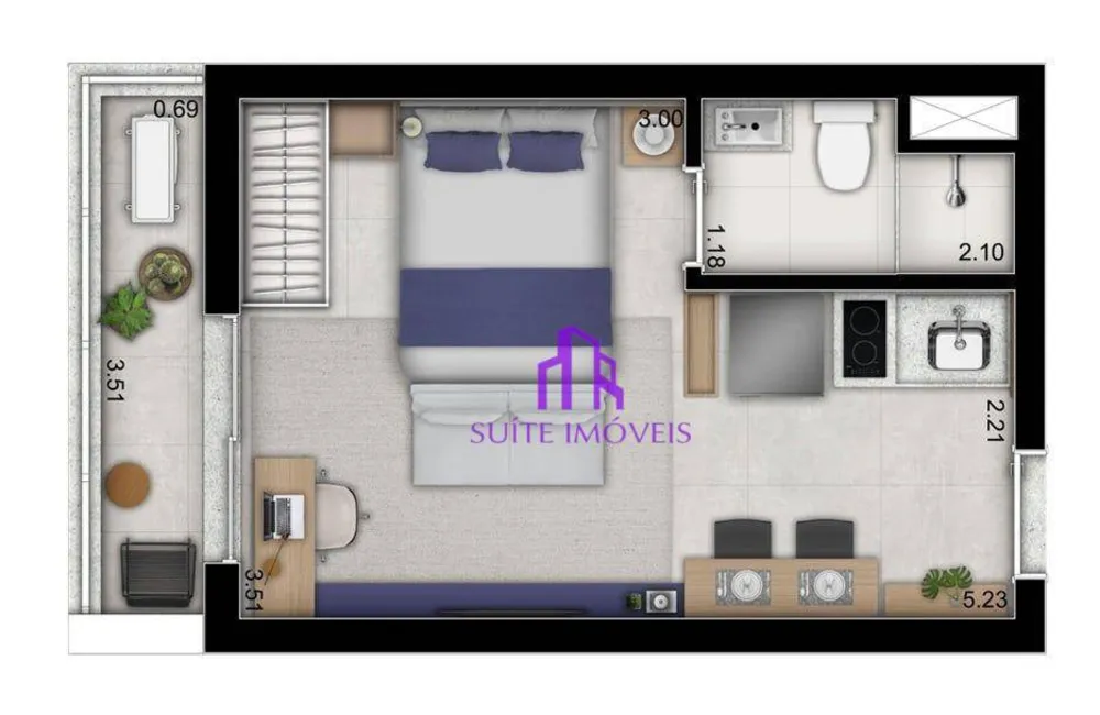 Apartamento, 2 quartos, 62 m² - Foto 2