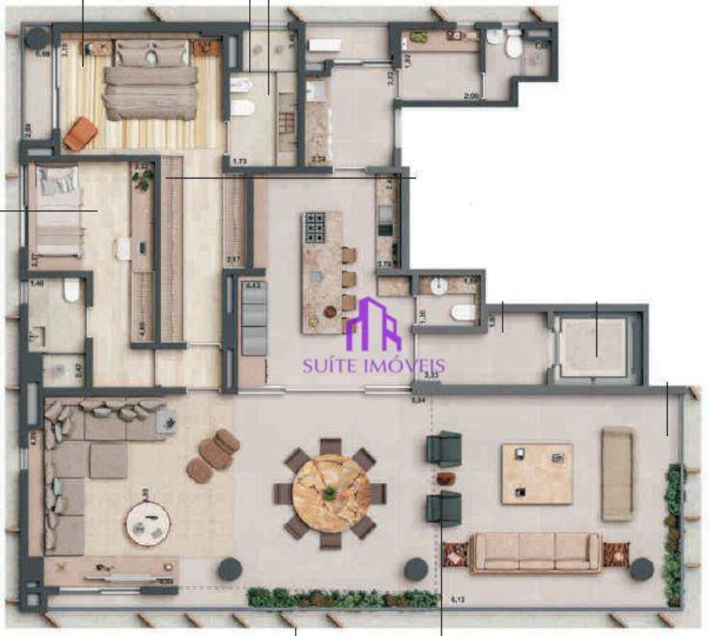 Apartamento, 3 quartos, 209 m² - Foto 4