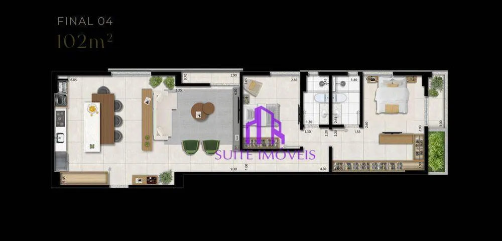Apartamento, 2 quartos, 90 m² - Foto 3