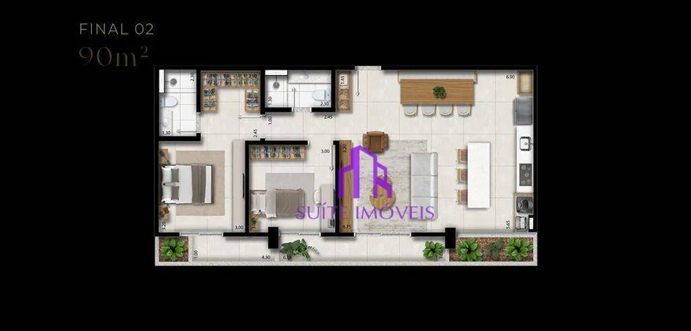 Apartamento, 2 quartos, 90 m² - Foto 4