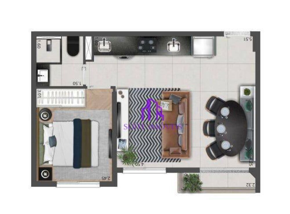 Apartamento, 2 quartos, 41 m² - Foto 4