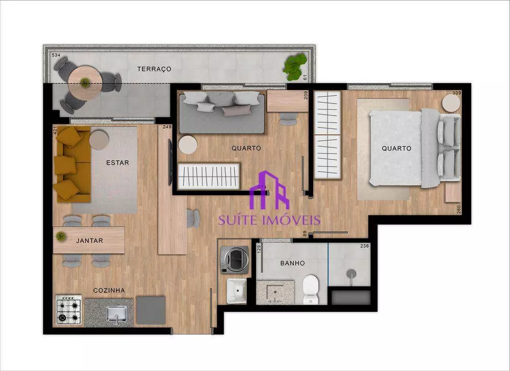 Apartamento à venda com 2 quartos, 37m² - Foto 15