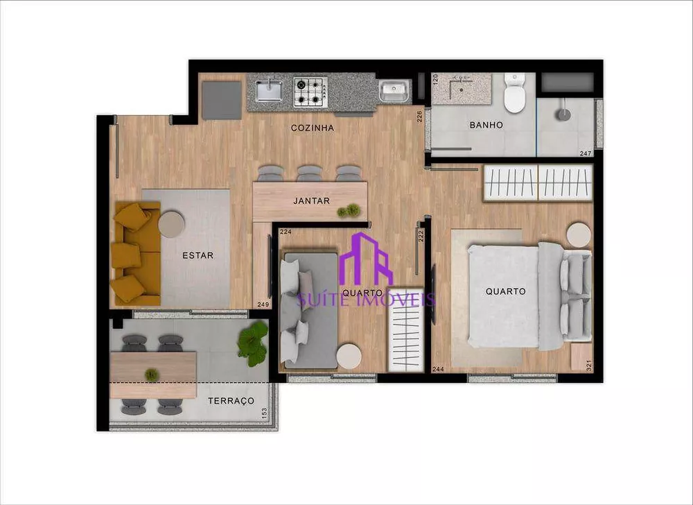 Apartamento à venda com 2 quartos, 37m² - Foto 16