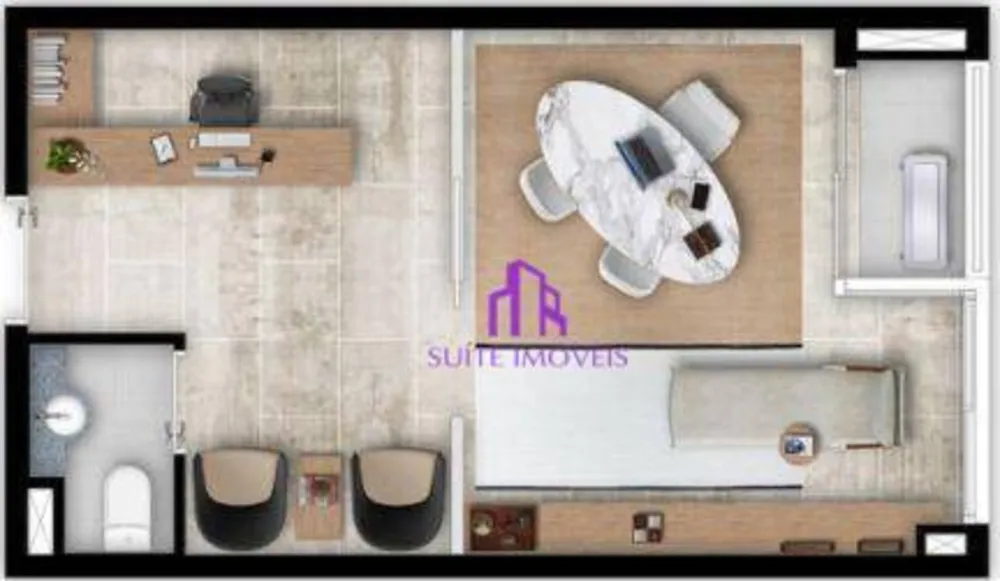 Sala-Conjunto, 32 m² - Foto 1