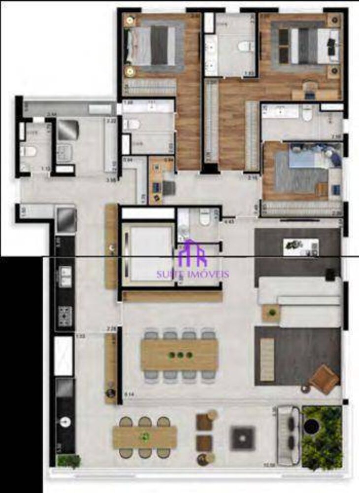 Apartamento, 3 quartos, 140 m² - Foto 9