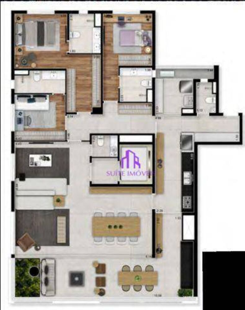 Apartamento, 3 quartos, 140 m² - Foto 11