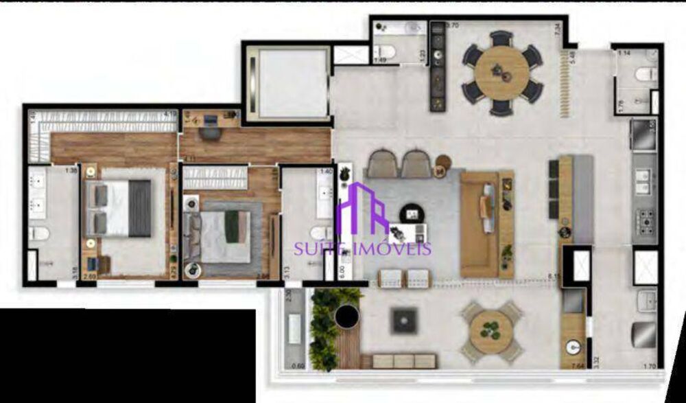 Apartamento, 3 quartos, 140 m² - Foto 6