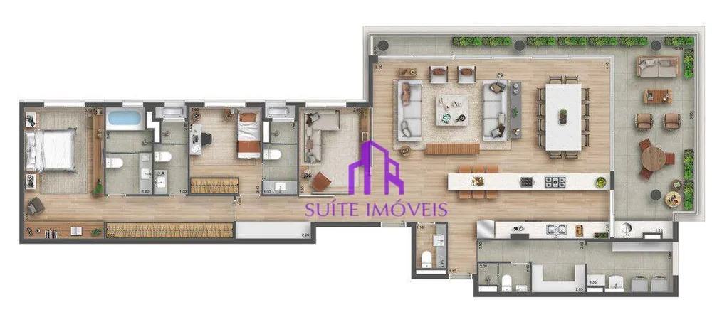 Apartamento, 4 quartos, 218 m² - Foto 3