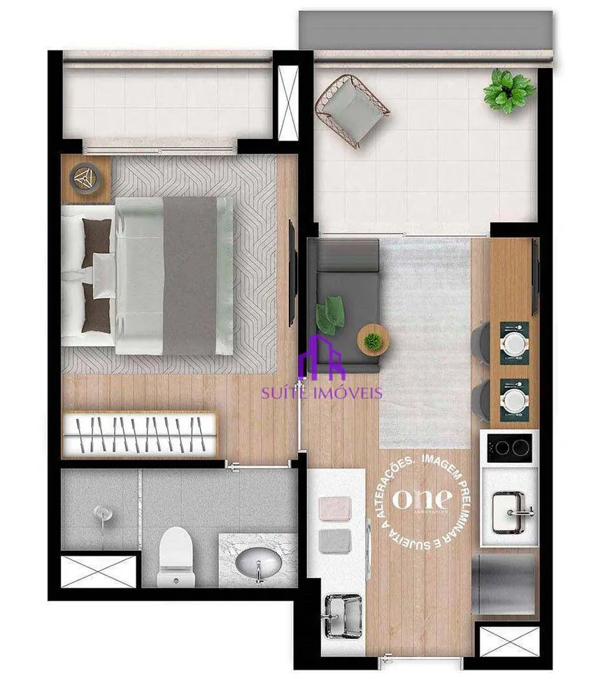 Apartamento, 2 quartos, 49 m² - Foto 2