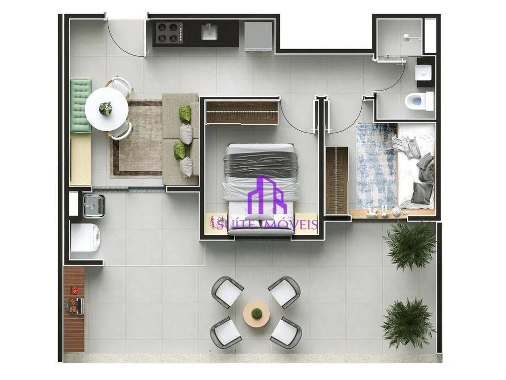 Apartamento, 1 quarto, 30 m² - Foto 3
